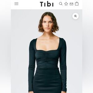 Tibi long sleeve bodysuit